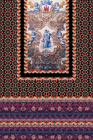 抽象印花华亿平台图片