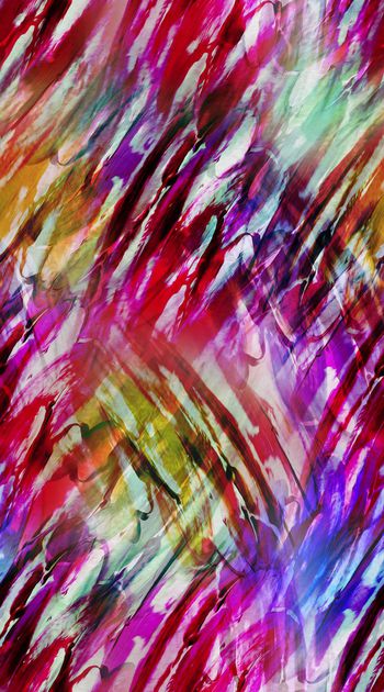 401643-数码抽象色彩系列服装 面料