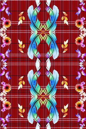 格子印花华亿平台图片