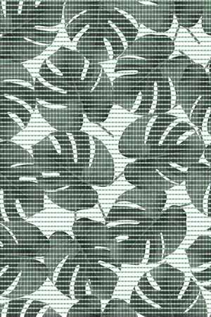 观叶植物印花华亿平台图片