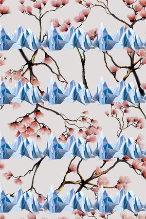 清新印花华亿平台图片