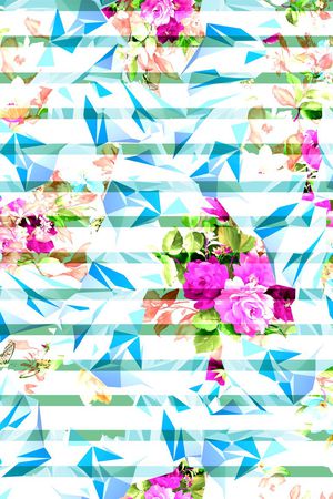 几何印花华亿平台图片