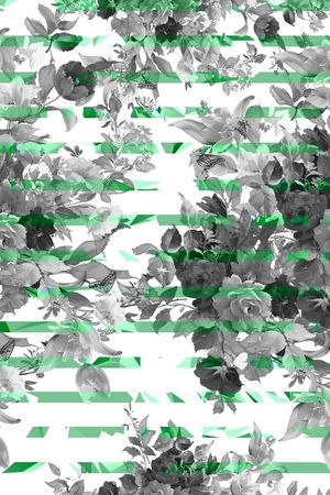 黑白印花华亿平台图片