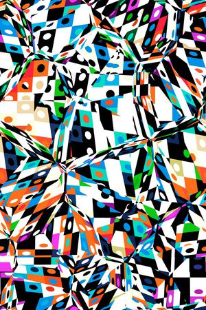 几何印花华亿平台图片