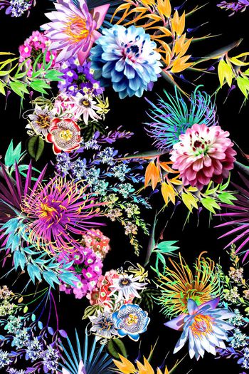 401868-时尚热带风花卉鹤望兰