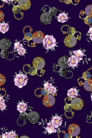 欧式怀表印花华亿平台图片