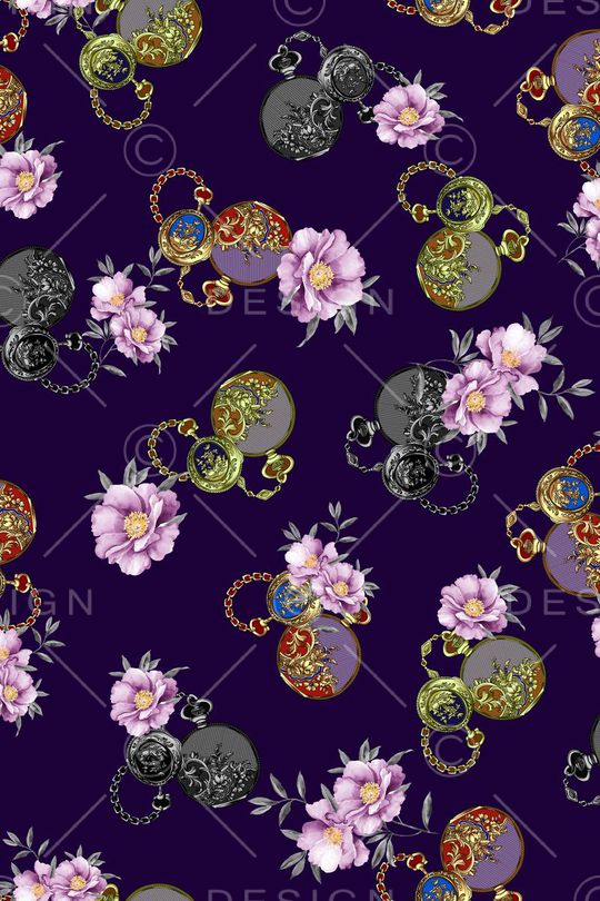 欧式怀表印花华亿平台图片