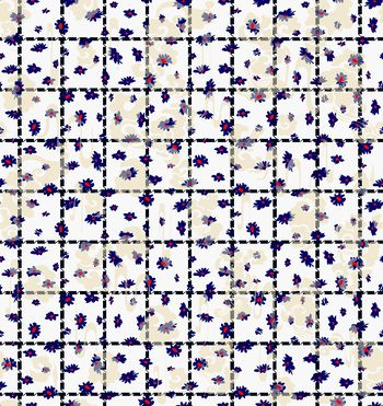 401887-时尚潮流格子小碎花