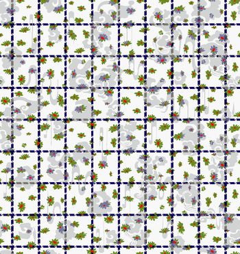 401888-时尚潮流格子小碎花