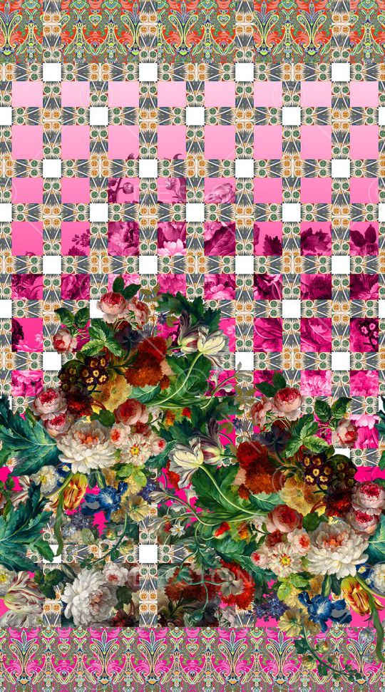 民族定位花卉印花华亿平台图片