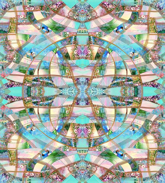 抽象印花华亿平台图片