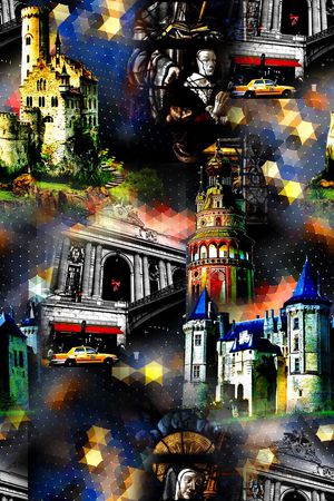 抽象印花华亿平台图片