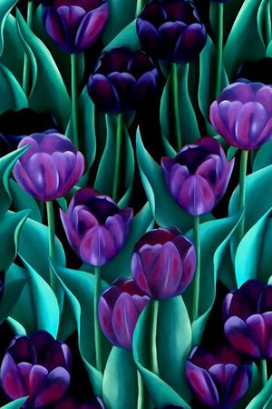 郁金香印花华亿平台图片