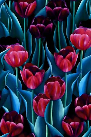 郁金香印花华亿平台图片