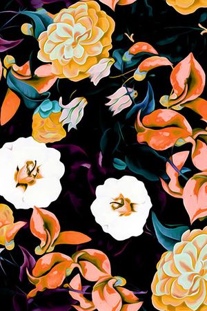 大牌走秀款印花华亿平台图片