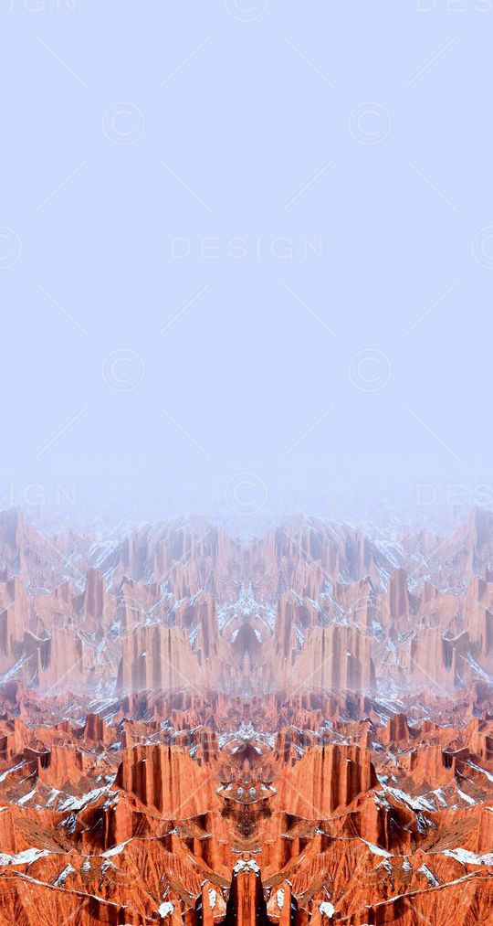 复古男装雪山大峡谷风景印花华亿平台图片