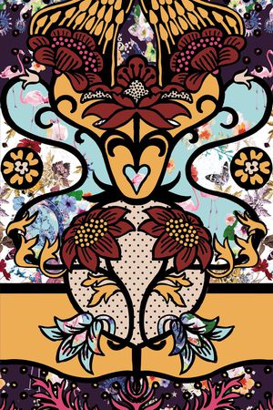 抽象印花华亿平台图片