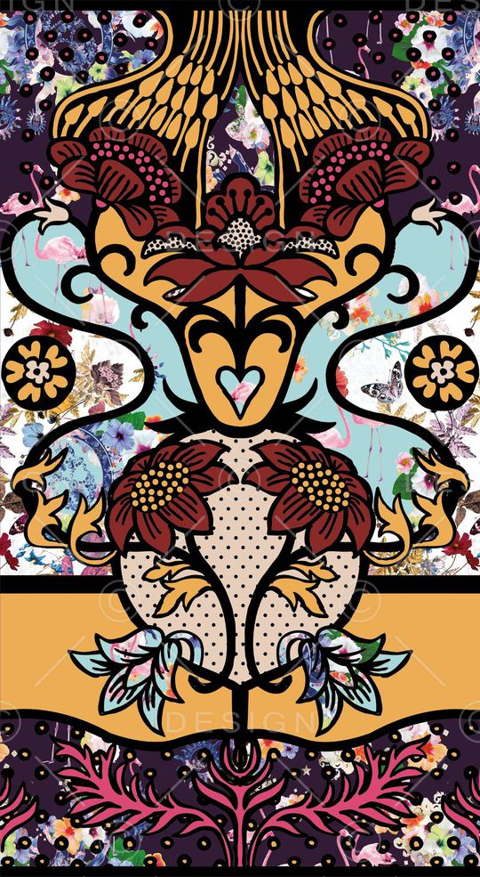 抽象印花华亿平台图片