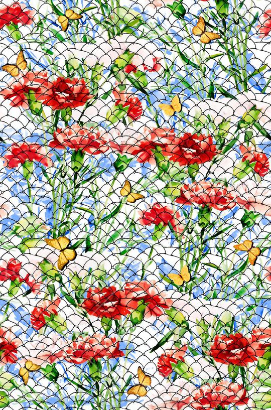 康乃馨印花华亿平台图片