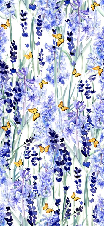 402473-手绘花卉蝴蝶