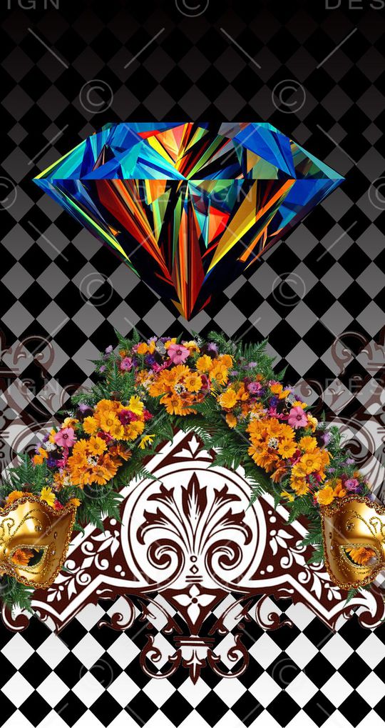 复古印花华亿平台图片