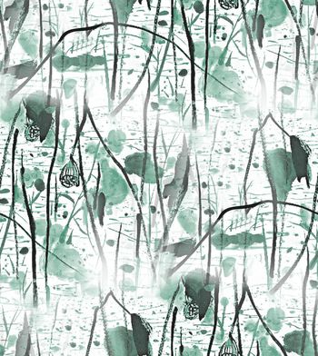 402585-双色荷叶写生