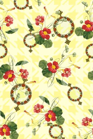 简约清新印花华亿平台图片