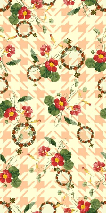 402598-简约清新 小花 服装 面料