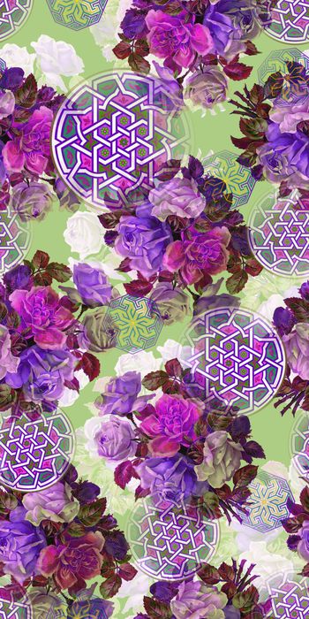 402606-简约清新 小花 服装 面料