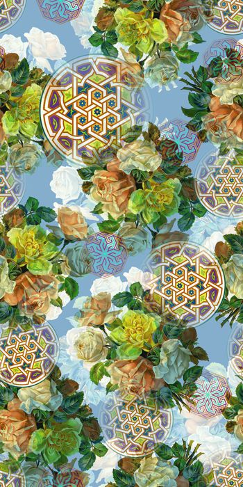 402607-简约清新 小花 服装 面料