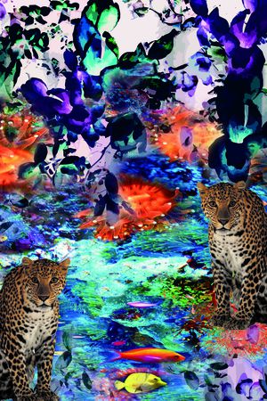 抽象印花华亿平台图片