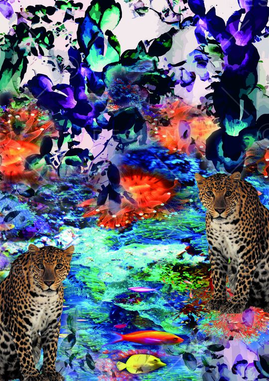 抽象印花华亿平台图片