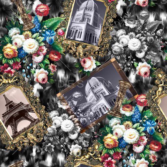 欧式贵族印花华亿平台图片