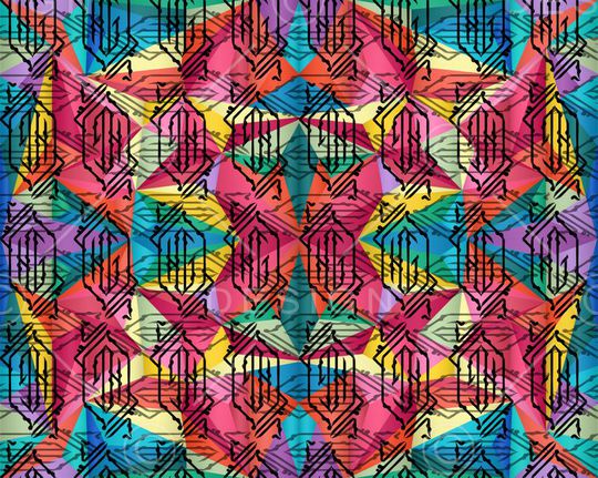 抽象印花华亿平台图片