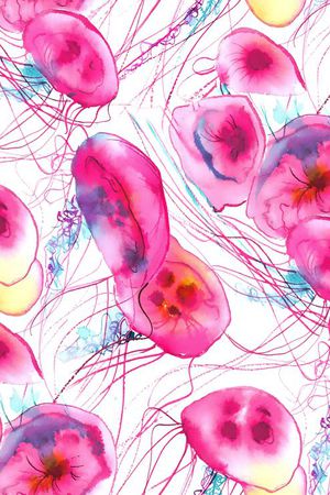 水母印花华亿平台图片