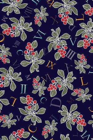 花树叶印花华亿平台图片