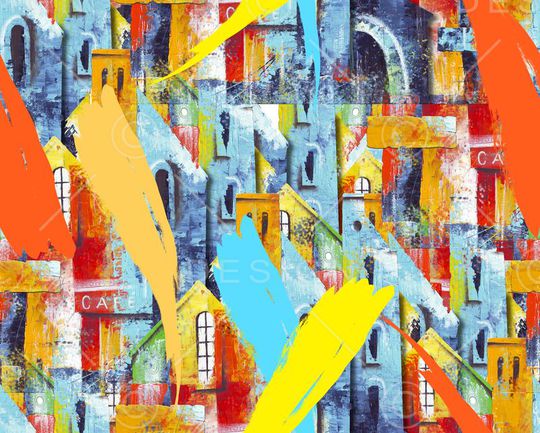 笔触印花华亿平台图片