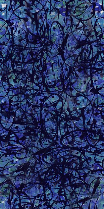 403015-抽象 泼墨 油画 色彩 服装 面料