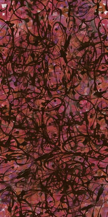 403018-抽象 泼墨 油画 色彩 服装 面料