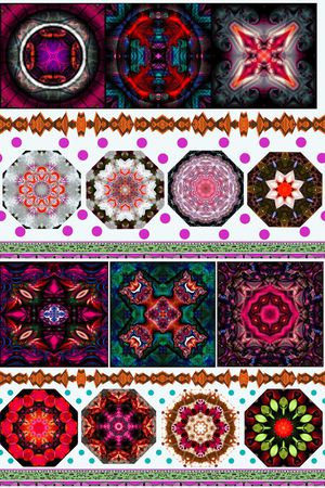 戏曲人物印花华亿平台图片