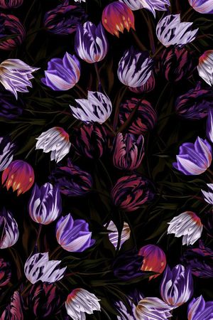 郁金香印花华亿平台图片