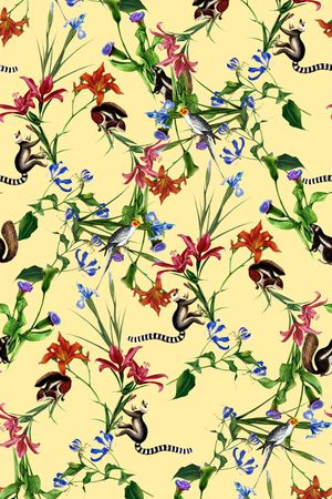 猴子印花华亿平台图片