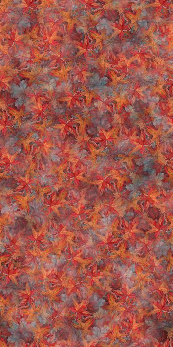 403304-面料 水彩 枫叶 叶子 服装