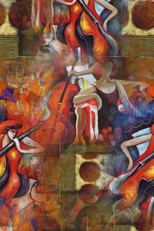 抽象印花华亿平台图片