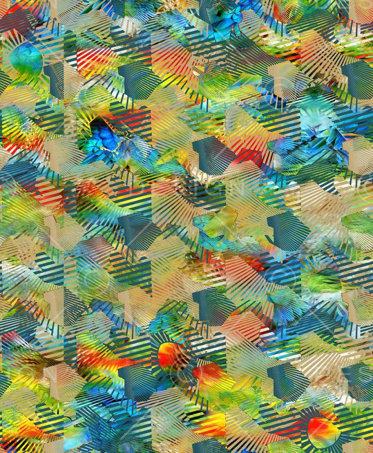 抽象印花华亿平台图片