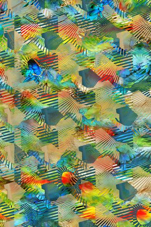 抽象印花华亿平台图片