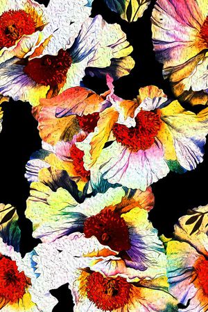 花卉印花华亿平台图片