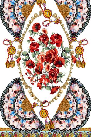 复古风格印花华亿平台图片