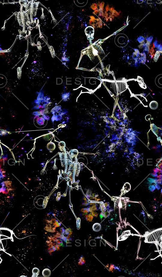 骷髅印象印花华亿平台图片