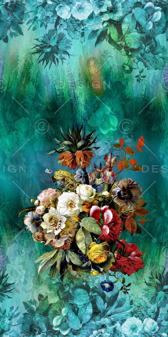 油画花印花华亿平台图片